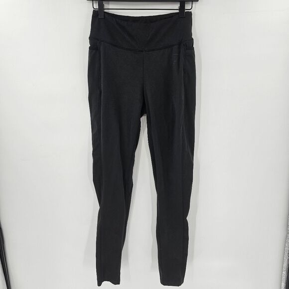 Gymshark leggings black medium gym workout running pockets soft - Picture 1 of 4